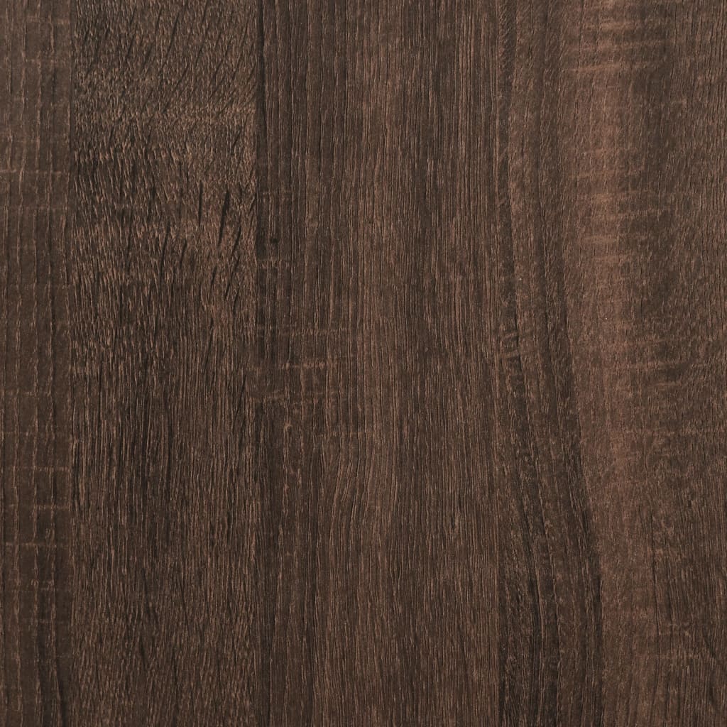 Veggmonterte nattbord 2 stk brun eik 45x30x35 cm