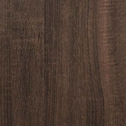 Veggmonterte nattbord 2 stk brun eik 45x30x35 cm