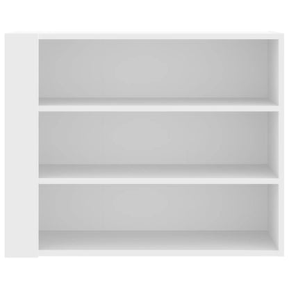 Veggskap hvit 75x35x60 cm konstruert tre