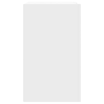 Veggskap hvit 75x35x60 cm konstruert tre