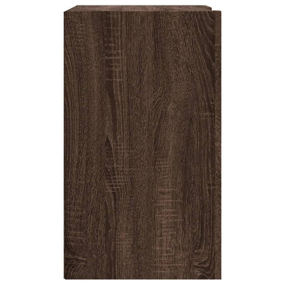 Veggskap brun eik 75x35x60 cm konstruert tre