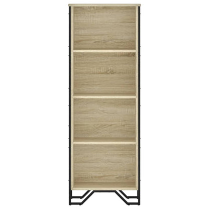 Bokhylle sonoma eik 50x31x137,5 cm konstruert tre