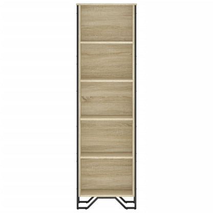 Bokhylle sonoma eik 50x31x169 cm konstruert tre
