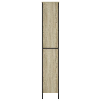 Bokhylle sonoma eik 50x31x169 cm konstruert tre