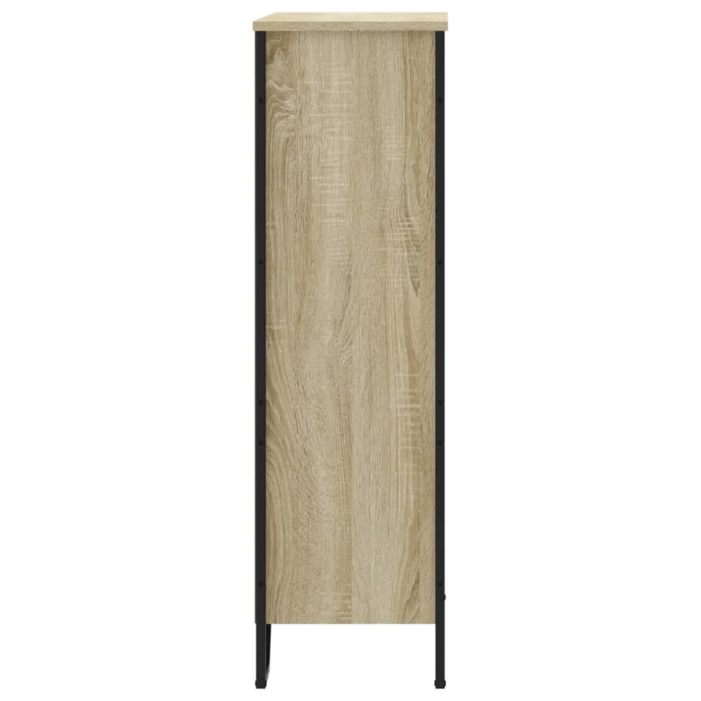 Bokhylle sonoma eik 80x31x106 cm konstruert tre