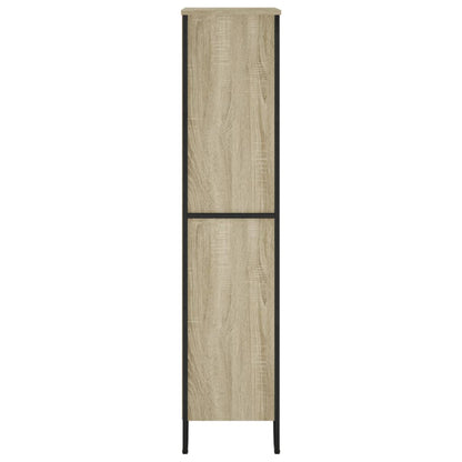 Bokhylle sonoma eik 80x31x137,5 cm konstruert tre