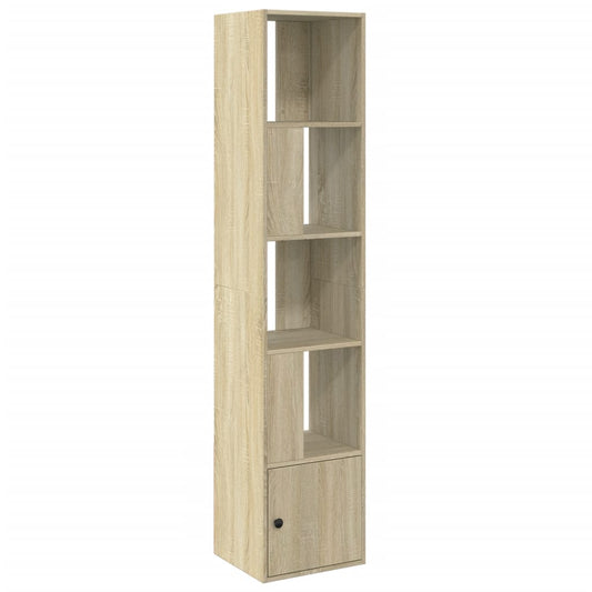 Bokhylle sonoma eik 40x36x189 cm konstruert tre