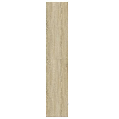 Bokhylle sonoma eik 40x36x189 cm konstruert tre