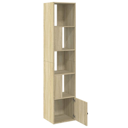 Bokhylle sonoma eik 40x36x189 cm konstruert tre