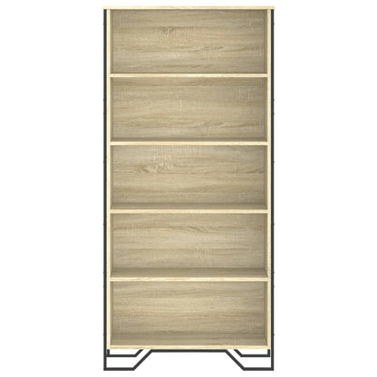 Bokhylle sonoma eik 80x31x169 cm sponplate