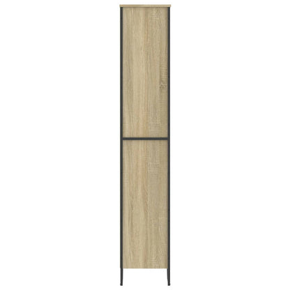 Bokhylle sonoma eik 80x31x169 cm sponplate