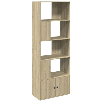 Bokhylle sonoma eik 70x36x189 cm konstruert tre