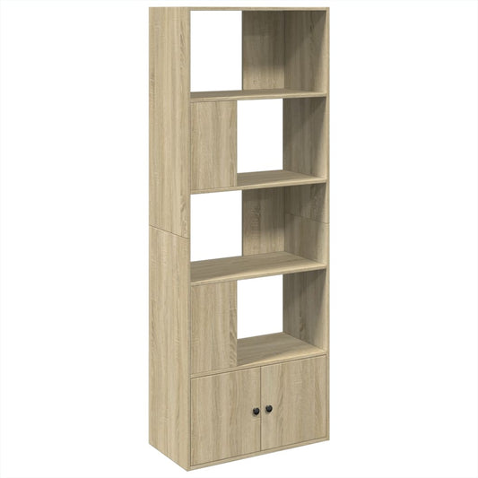 Bokhylle sonoma eik 70x36x189 cm konstruert tre
