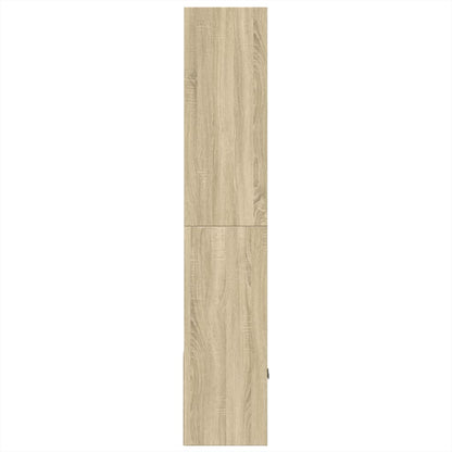 Bokhylle sonoma eik 70x36x189 cm konstruert tre