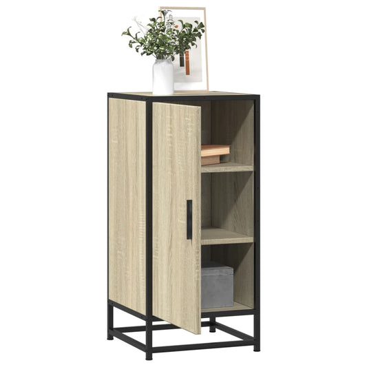 Skjenk sonoma eik 35,5x35x76 cm konstruert tre og metall