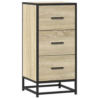 Skjenk sonoma eik 35,5x35x76 cm konstruert tre og metall