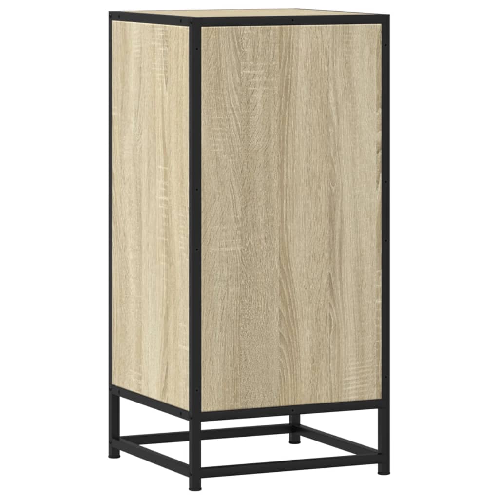 Skjenk sonoma eik 35,5x35x76 cm konstruert tre og metall