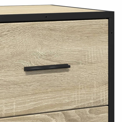 Skjenk sonoma eik 35,5x35x76 cm konstruert tre og metall