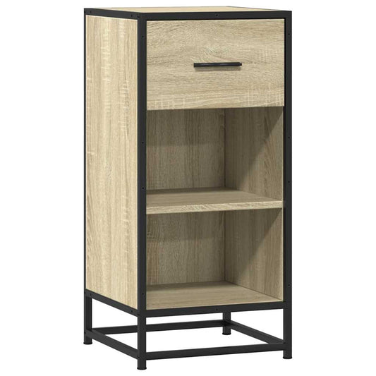 Skjenk sonoma eik 35,5x35x76 cm konstruert tre og metall