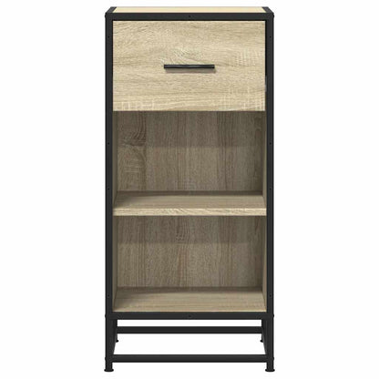 Skjenk sonoma eik 35,5x35x76 cm konstruert tre og metall