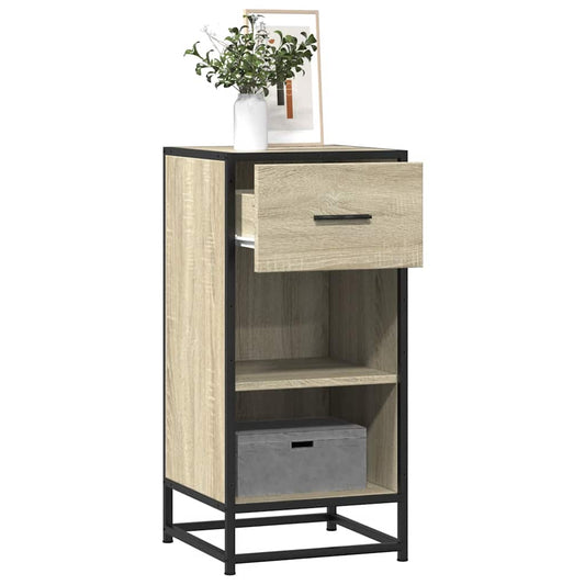 Skjenk sonoma eik 35,5x35x76 cm konstruert tre og metall