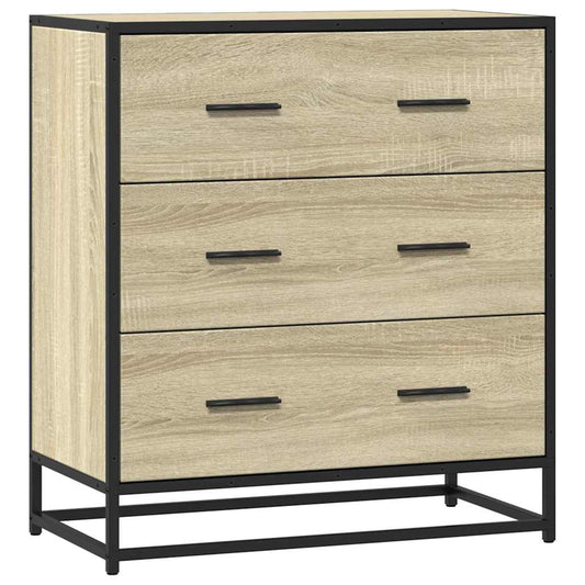 Skjenk sonoma eik 68x35x76 cm konstruert tre og metall