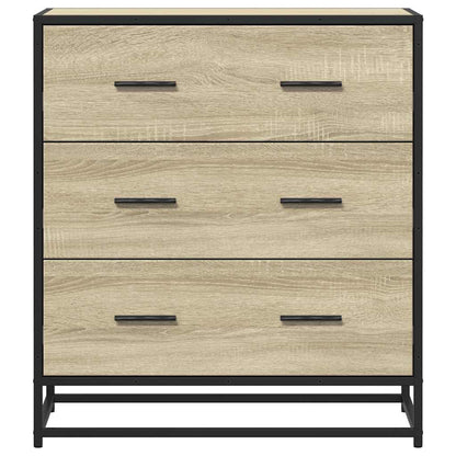 Skjenk sonoma eik 68x35x76 cm konstruert tre og metall