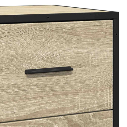 Skjenk sonoma eik 68x35x76 cm konstruert tre og metall