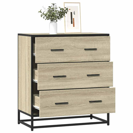 Skjenk sonoma eik 68x35x76 cm konstruert tre og metall