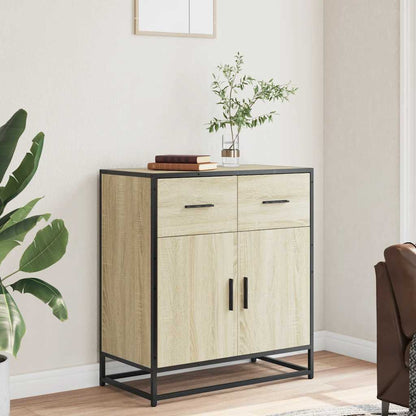 Skjenk sonoma eik 68x35x76 cm konstruert tre og metall