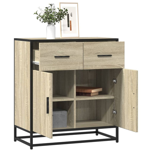 Skjenk sonoma eik 68x35x76 cm konstruert tre og metall