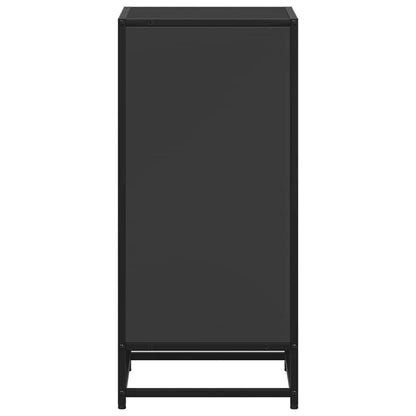 Bokhylle svart 40x35x76 cm konstruert tre