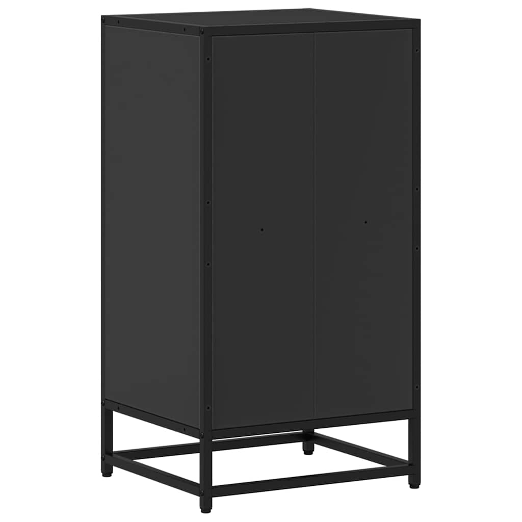 Bokhylle svart 40x35x76 cm konstruert tre