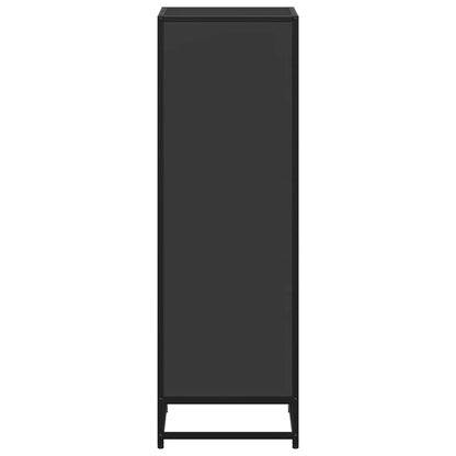 Bokhylle svart 40x35x107,5 cm konstruert tre