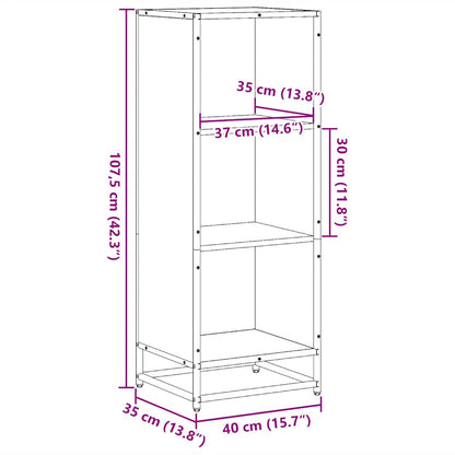 Bokhylle sonoma eik 40x35x107,5 cm konstruert tre