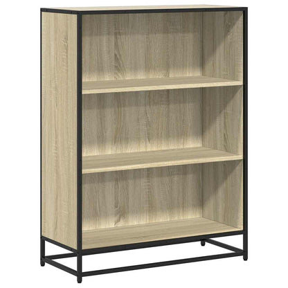 Bokhylle sonoma eik 80,5x35x107,5 cm konstruert tre