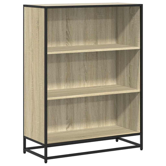Bokhylle sonoma eik 80,5x35x107,5 cm konstruert tre
