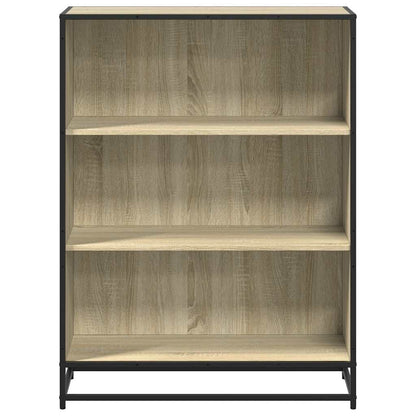 Bokhylle sonoma eik 80,5x35x107,5 cm konstruert tre