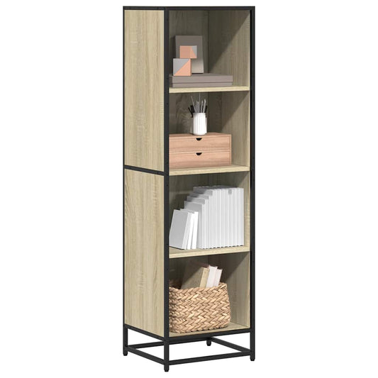 Bokhylle sonoma eik 40x35x139 cm konstruert tre