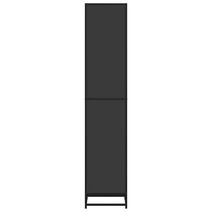 Bokhylle svart 40x35x170,5 cm konstruert tre