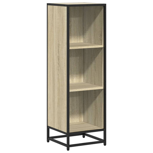 Bokhylle sonoma eik 33,5x33x107,5 cm konstruert tre