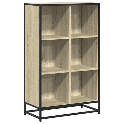 Bokhylle sonoma eik 65,5x33x107,5 cm konstruert tre