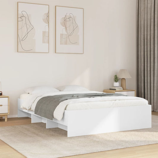 Sengeramme hvit 120x200 cm konstruert tre