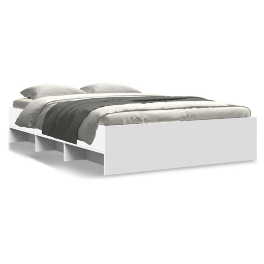 Sengeramme hvit 120x190 cm konstruert tre