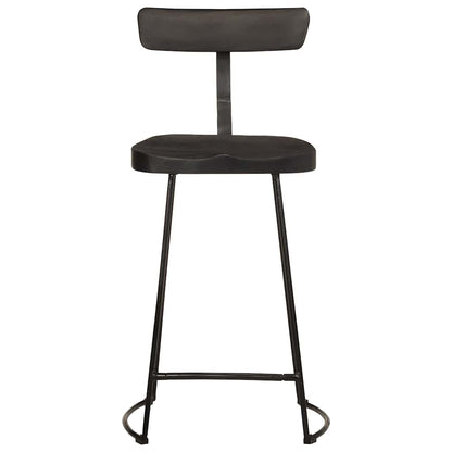 Barkrakker 2 stk svart 49x43x88 cm heltre mango