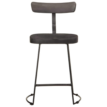 Barkrakker 2 stk svart 49x43x79 cm heltre mango