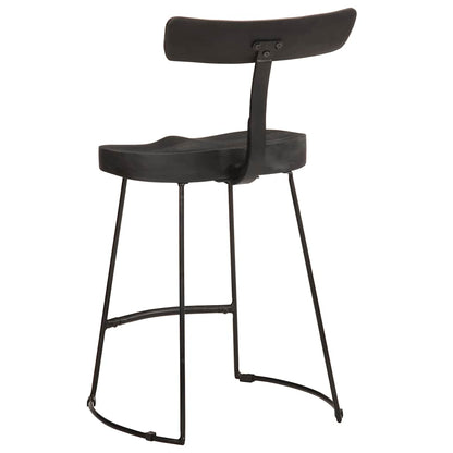 Barkrakker 2 stk svart 49x43x79 cm heltre mango