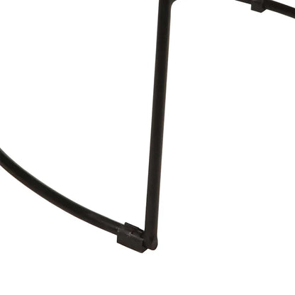 Barkrakker 2 stk svart 49x43x79 cm heltre mango