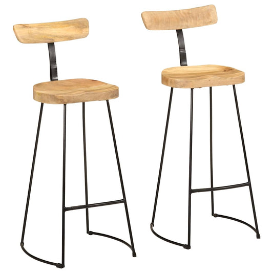 Barkrakker 2 stk 49x43x103 cm heltre mango