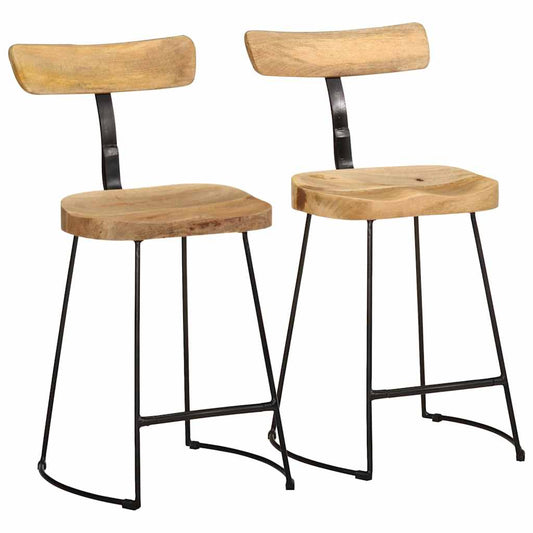Barkrakker 2 stk 49x43x79 cm heltre mango